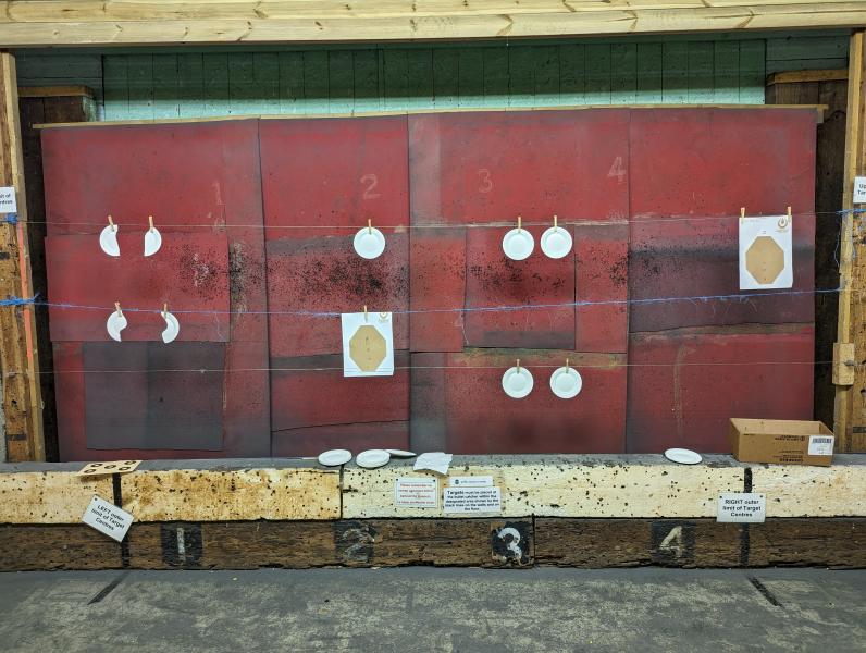 Scored target course