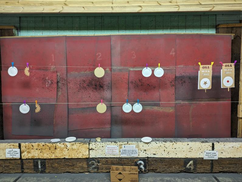 Various indoor Practical Shooting targets